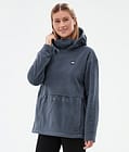 Delta W Fleece Hoodie Women Metal Blue, Image 1 of 7