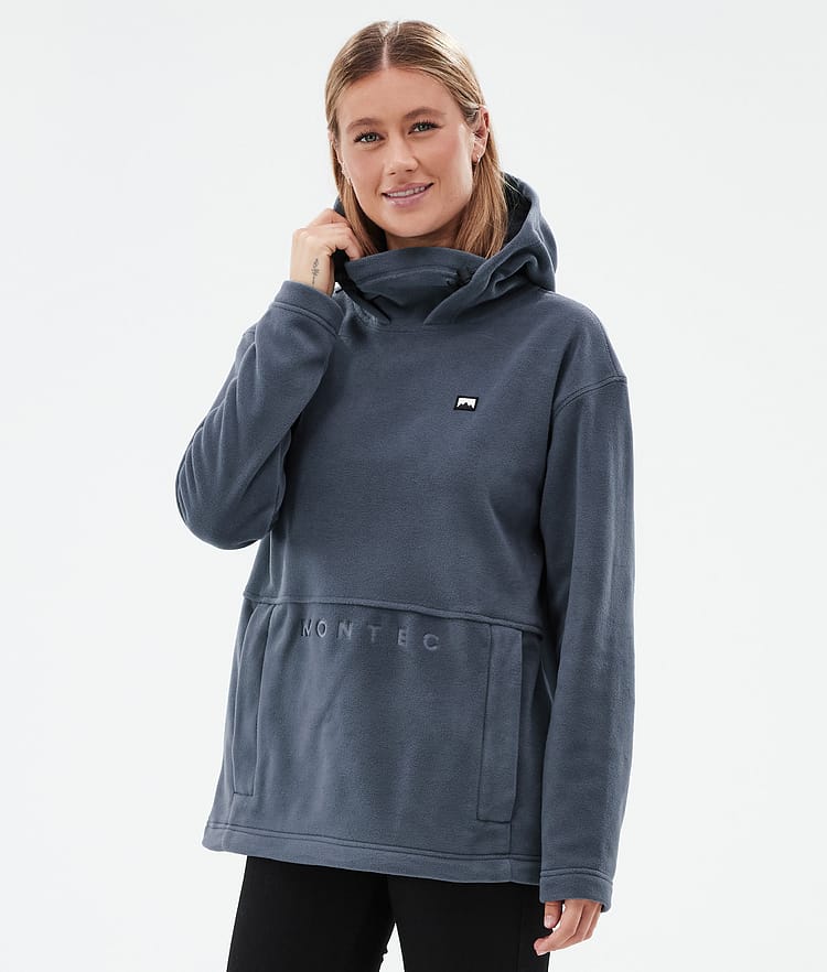 Delta W Fleece Hoodie Women Metal Blue, Image 1 of 7