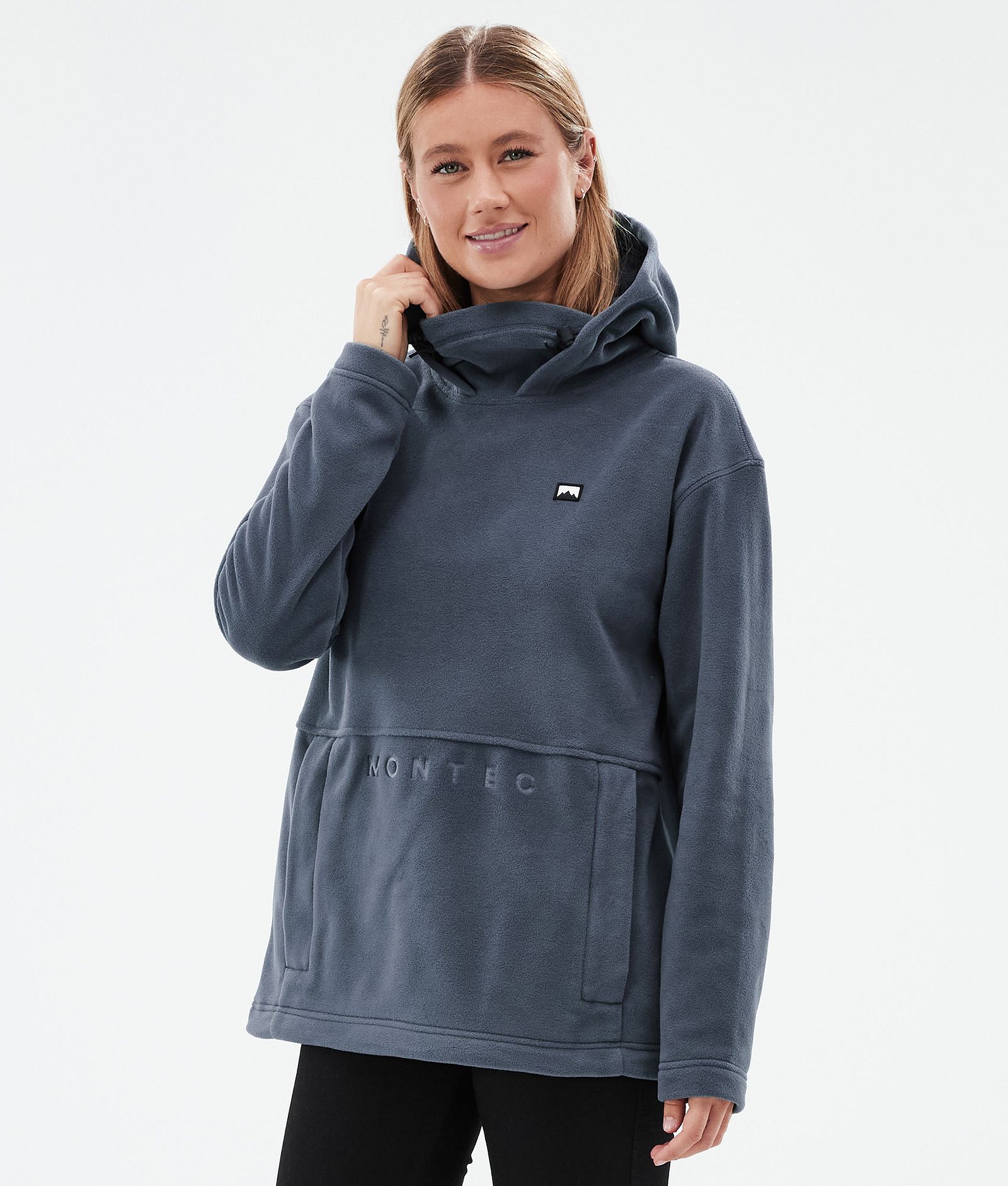 Delta W Fleece Hoodie Women Metal Blue, Image 1 of 7