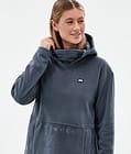 Delta W Fleece Hoodie Women Metal Blue, Image 2 of 7