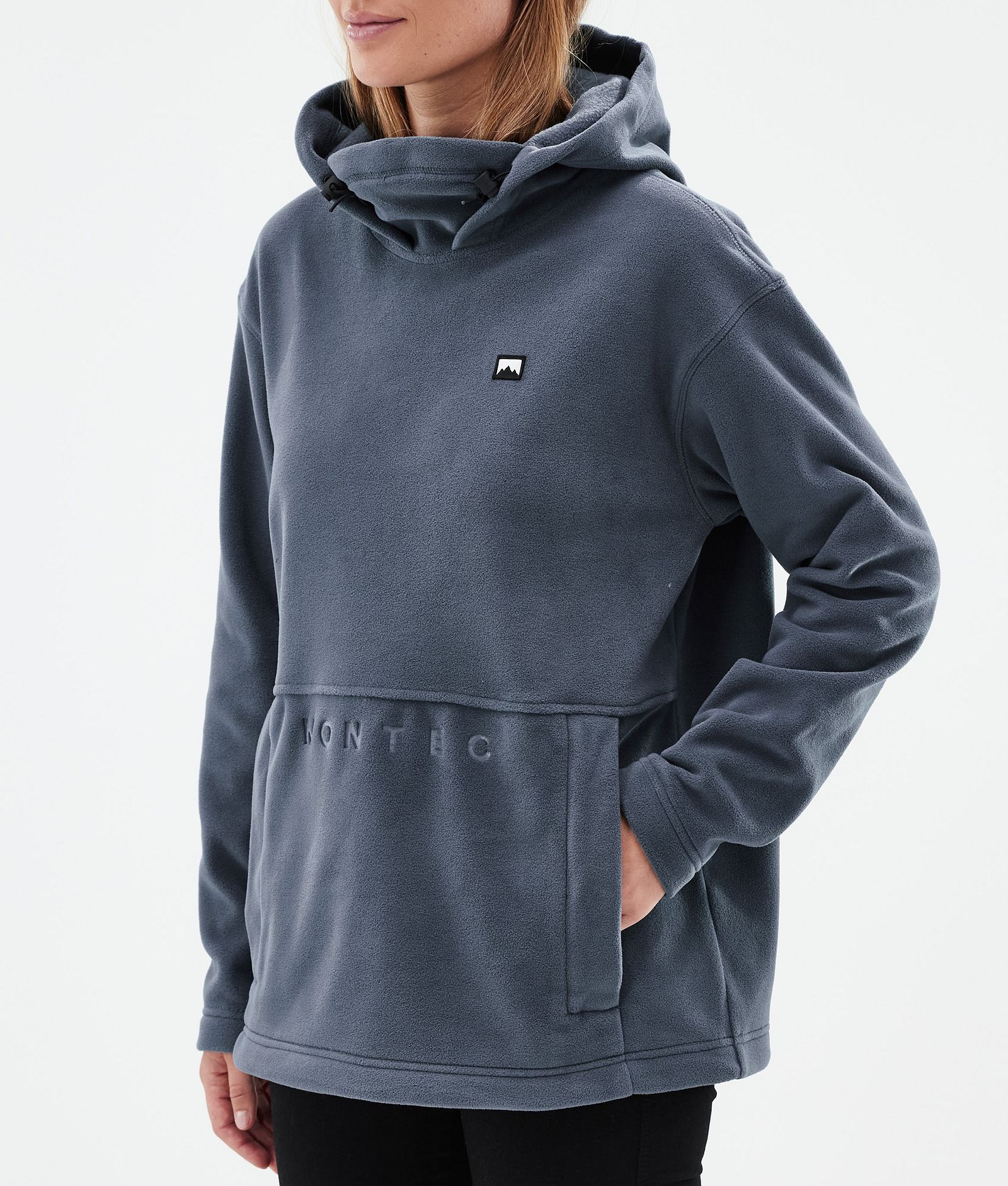 Delta W Fleece Hoodie Women Metal Blue, Image 7 of 7