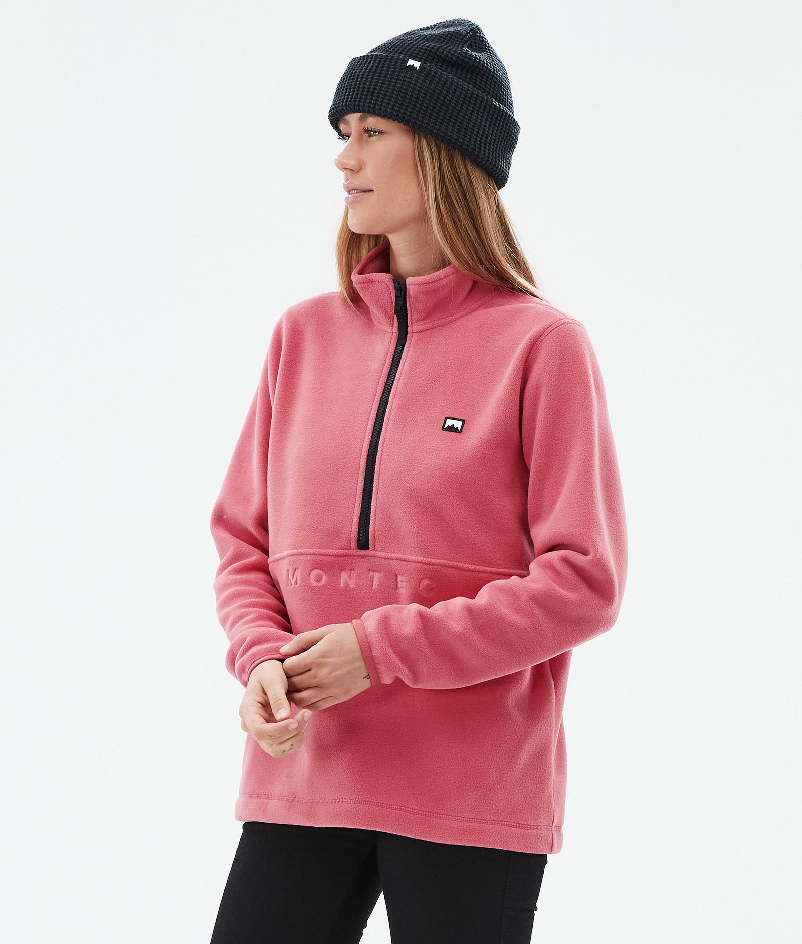 Echo W Fleece Sweater Women Light Red, Image 1 of 5