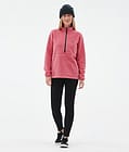 Echo W Fleece Sweater Women Light Red, Image 3 of 5