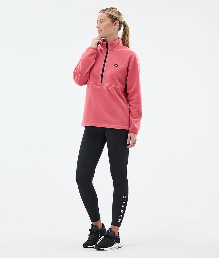 Echo W Fleecetrøje Dame Light Red, Billede 3 af 5