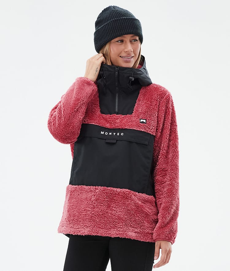 Lima W Fleece Hoodie Women Light Red/Black, Image 1 of 8