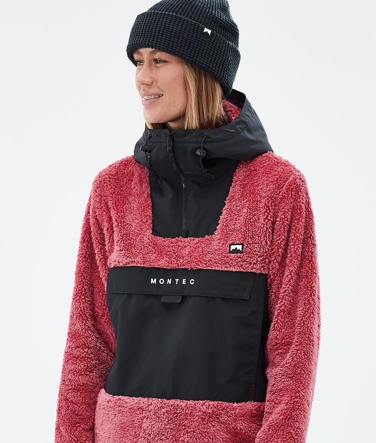 Lima W Fleece Hoodie Women Light Red/Black, Image 2 of 8