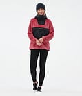 Lima W Fleece Hoodie Women Light Red/Black, Image 3 of 8