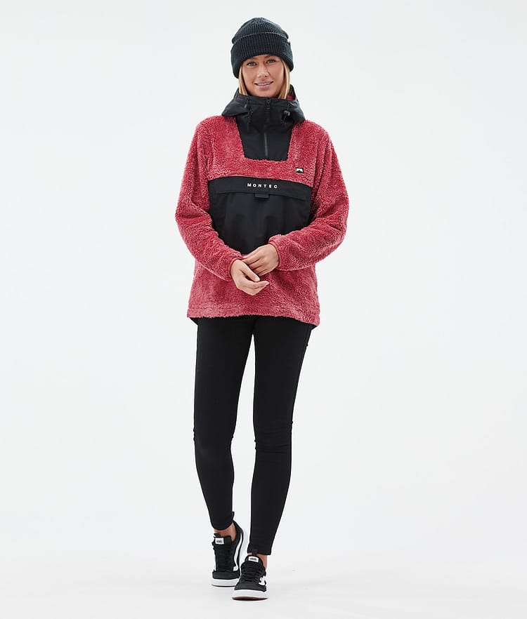 Lima W Fleece Hoodie Women Light Red/Black, Image 3 of 8