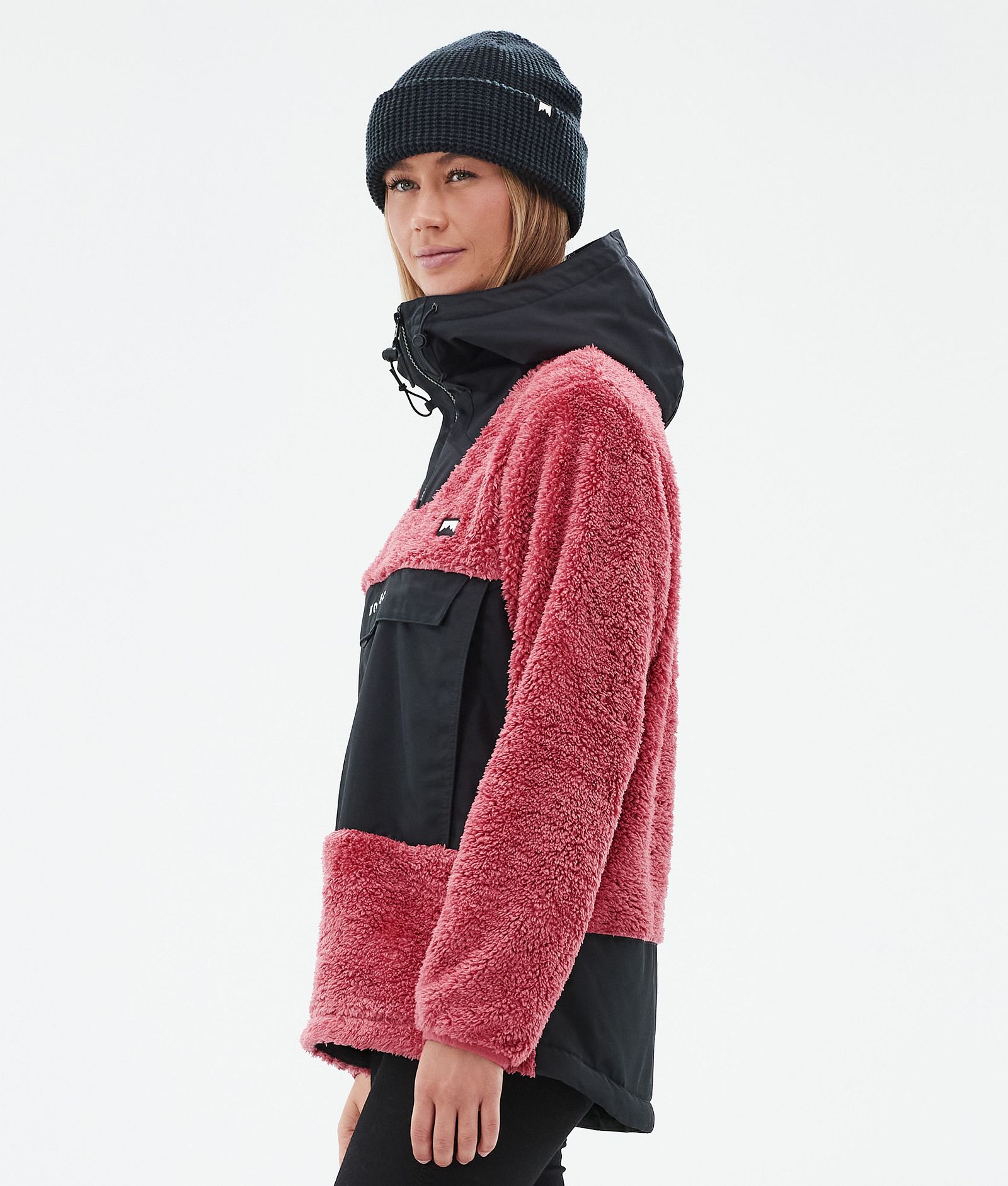 Lima W Fleece Hoodie Women Light Red/Black, Image 5 of 8