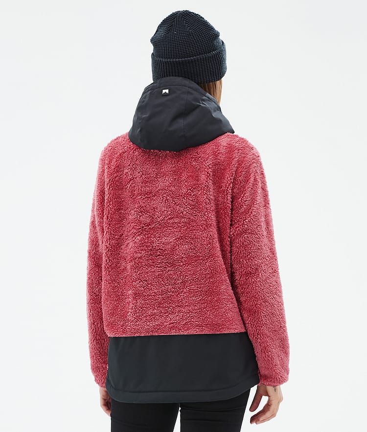 Lima W Fleece Hoodie Women Light Red/Black, Image 6 of 8