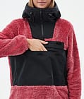 Lima W Fleece Hoodie Women Light Red/Black, Image 8 of 8