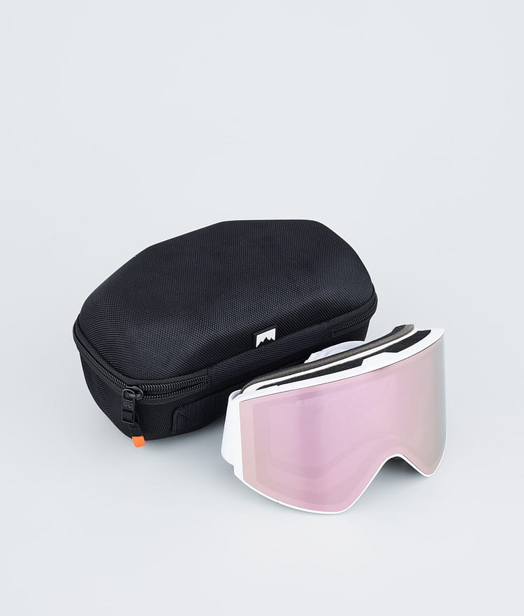 Scope Ski Goggles White W/Rose Mirror, Image 4 of 6