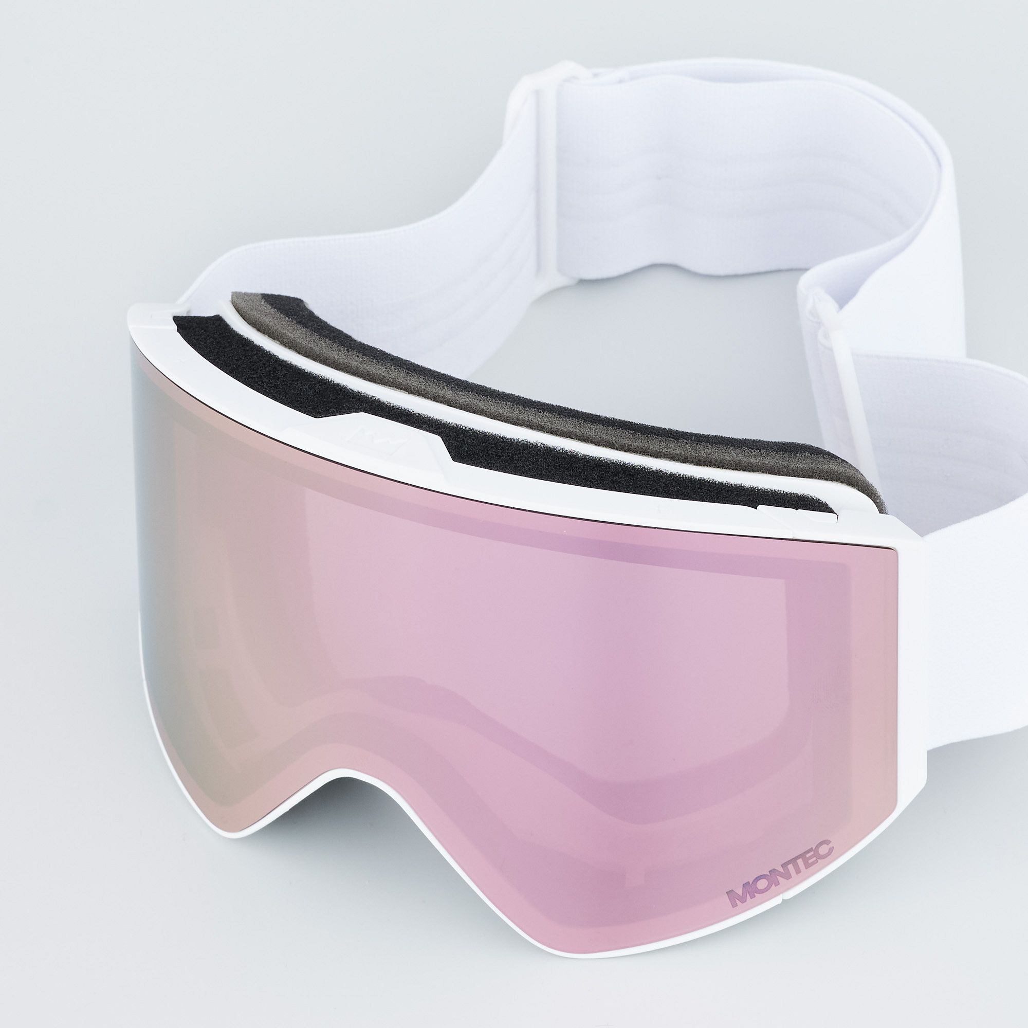 Montec Scope Ski Goggles Men White/Rose Mirror | Montecwear.com