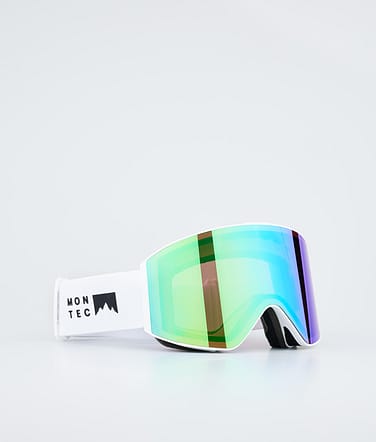 Scope Skibrille White W/Tourmaline Green Mirror