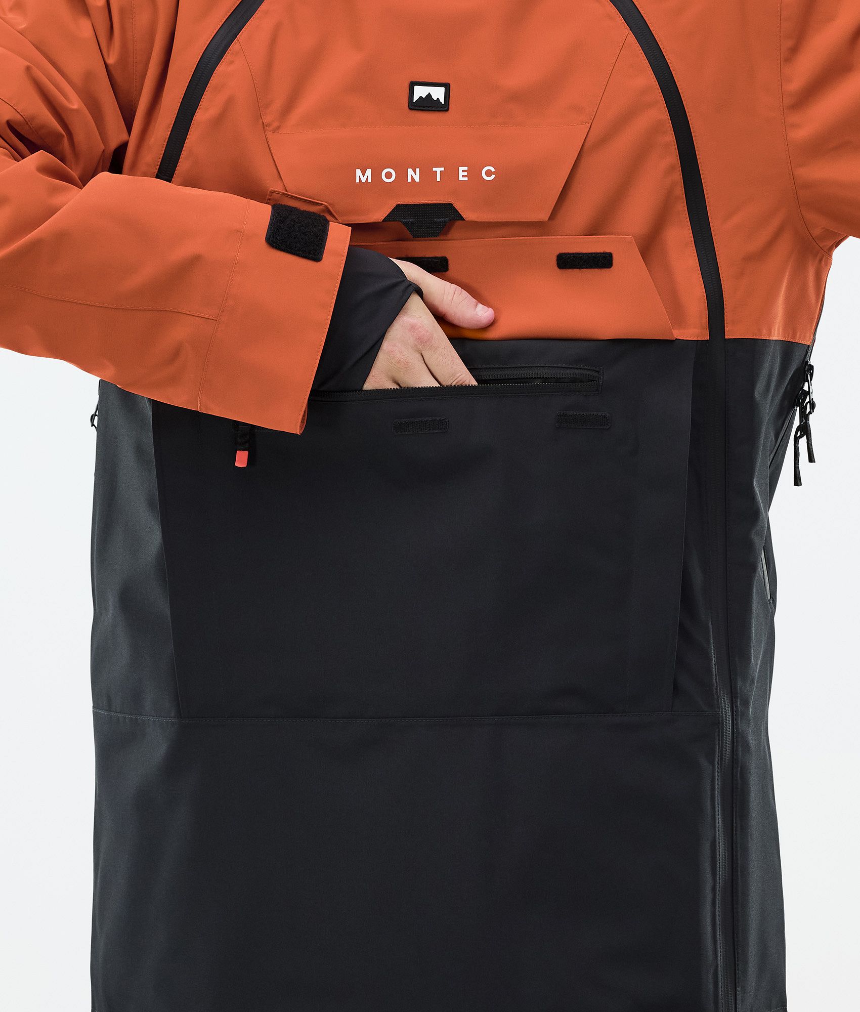 Montec Doom スノーボードジャケット メンズ Burned Orange/Black
