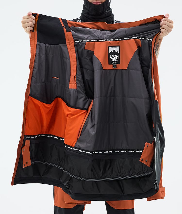 Doom Snowboard Jacket Men Burned Orange/Black, Image 11 of 11