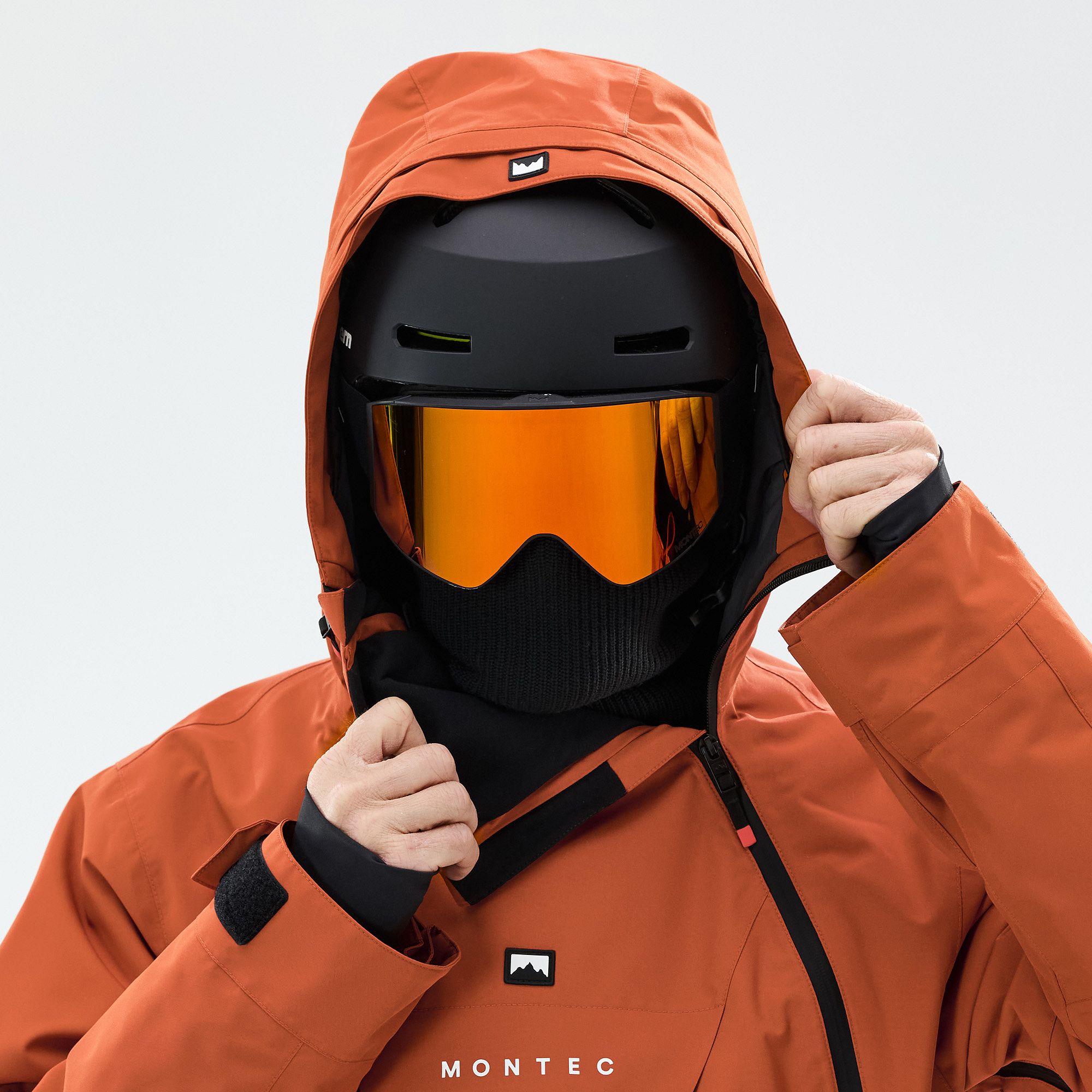 Montec Doom スノーボードジャケット メンズ Burned Orange/Black