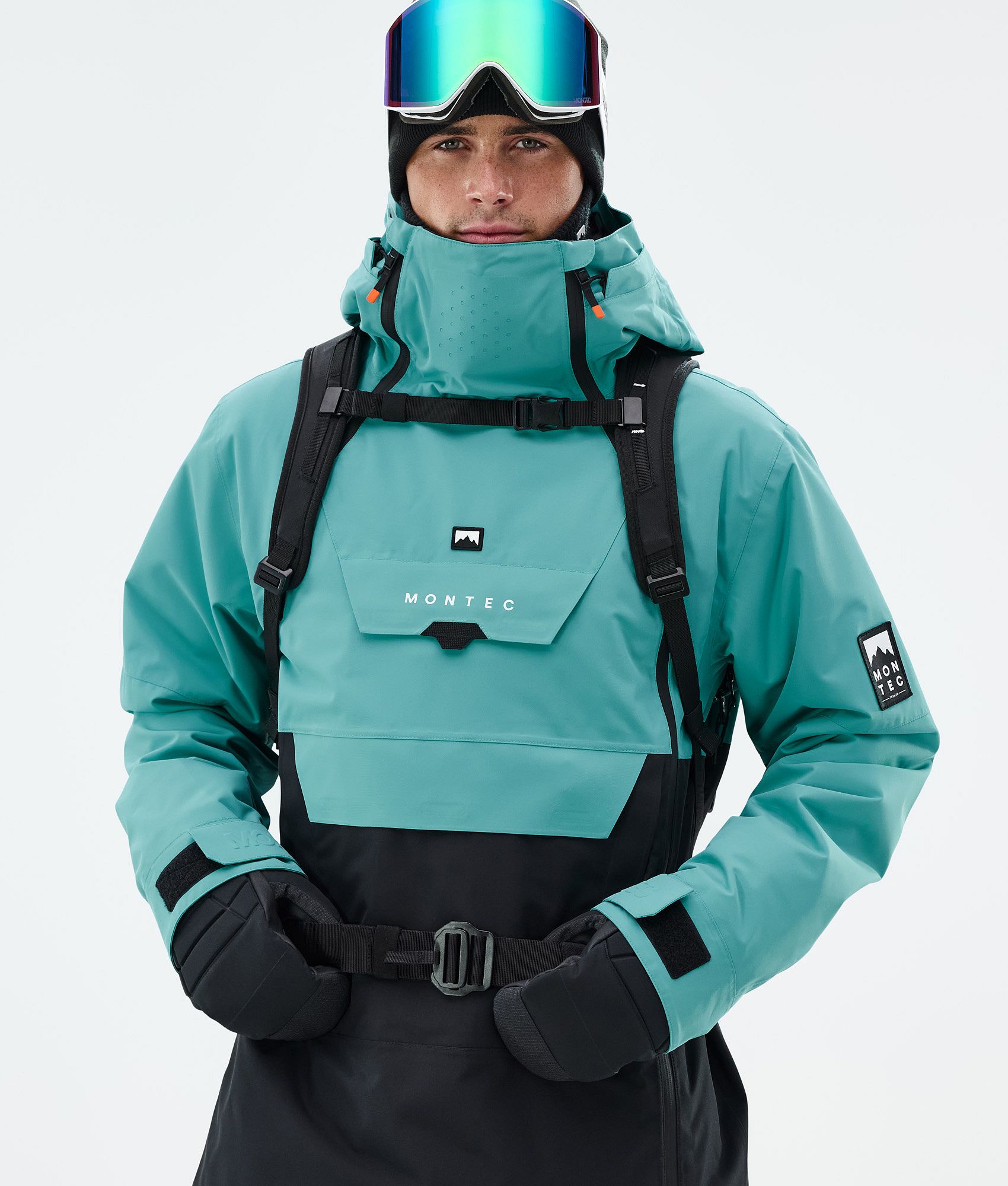 Montec Doom Ski Jacket Men Turquoise/Black | Montecwear.com