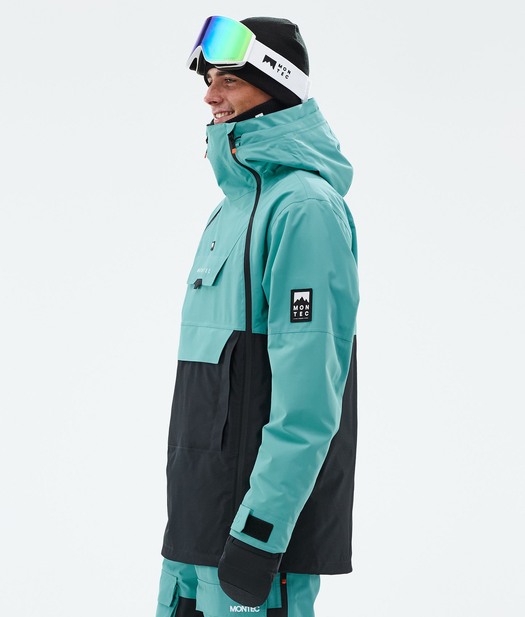 Montec Doom Ski Jacket Men Turquoise/Black | Montecwear.com