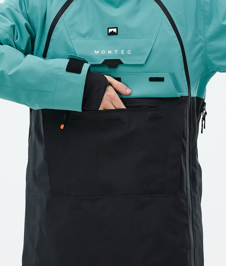 Doom Snowboard Jacket Men Turquoise/Black, Image 9 of 11