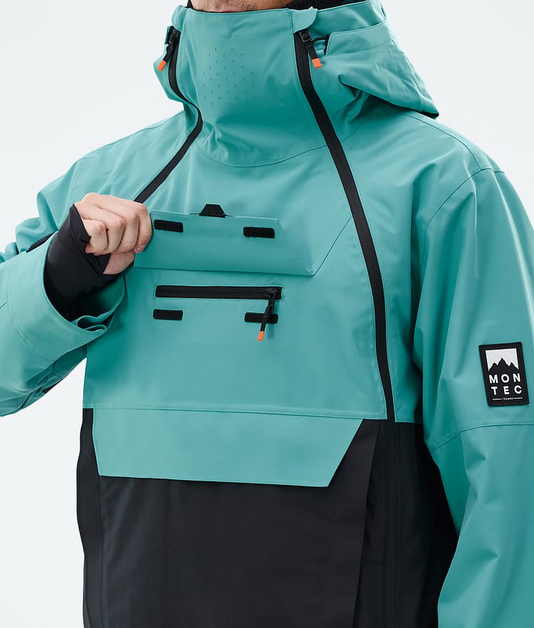 Doom Ski Jacket Men Turquoise/Black, Image 10 of 11