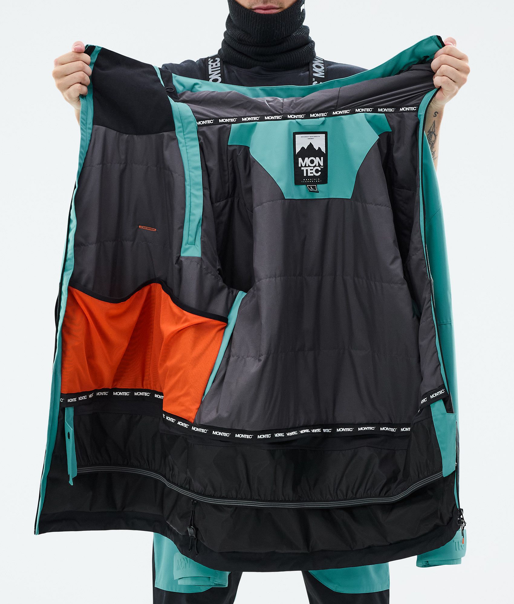 スノーボード Montec Jacket (M) Montec Doom Ski Jacket Men Turquoise/Black | Montecwear.com