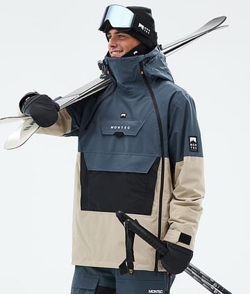 Doom Skijacke Herren Metal Blue/Black/Sand