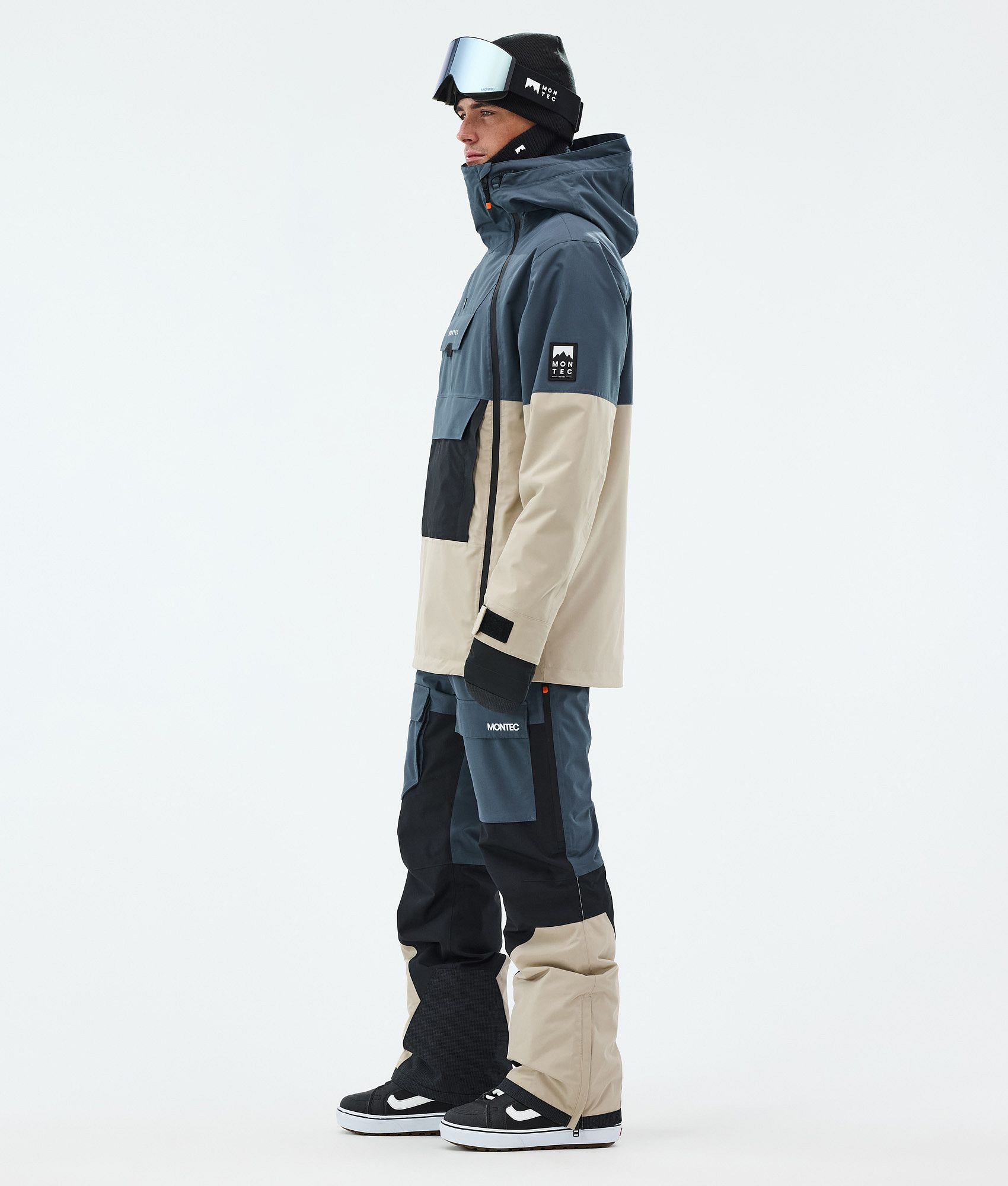 Montec Doom Snowboard Jacket Men Metal Blue/Black/Sand