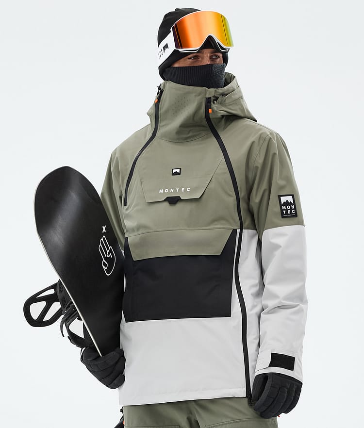Doom Snowboard Jacket Men Greenish/Black/Light Grey, Image 1 of 11
