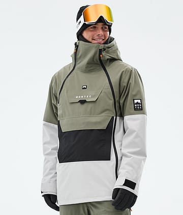 Doom Skijacke Herren Greenish/Black/Light Grey