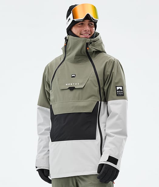Doom Skijacke Herren Greenish/Black/Light Grey