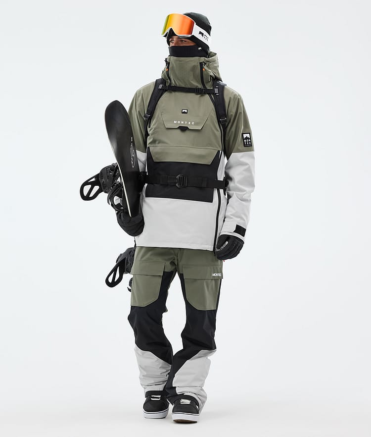 Doom Snowboard Jacket Men Greenish/Black/Light Grey, Image 3 of 11