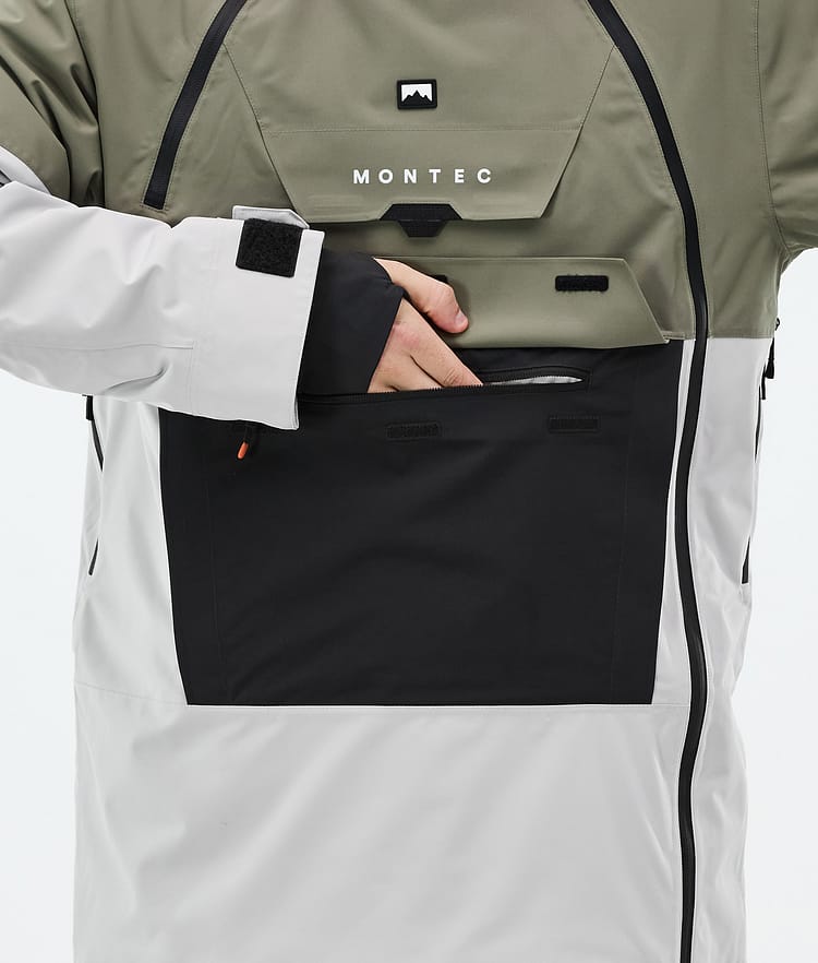 Doom Snowboard Jacket Men Greenish/Black/Light Grey, Image 9 of 11
