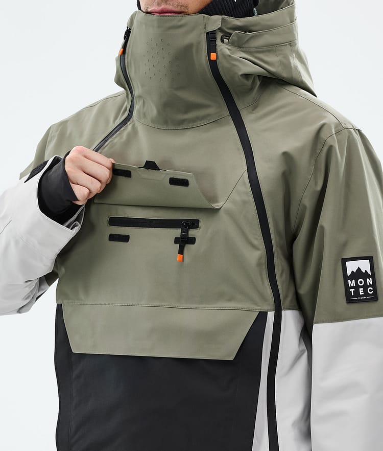 Doom Snowboard Jacket Men Greenish/Black/Light Grey, Image 10 of 11