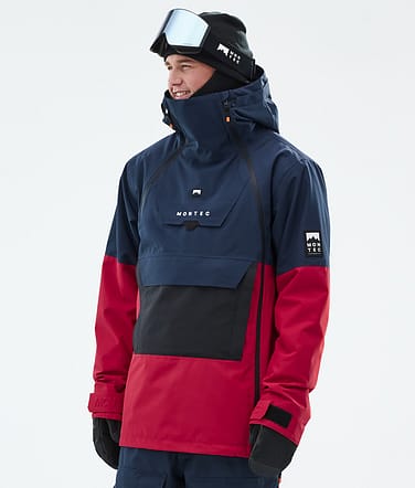 Doom Snowboard Jacket Men Dark Blue/Black/Deep Red