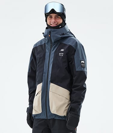 Morpheus Snowboard Jacket Men Metal Blue/Black/Sand