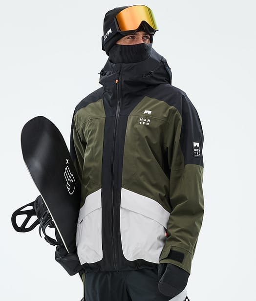 Morpheus Snowboardjacke Herren Black/Olive Green/Light Grey