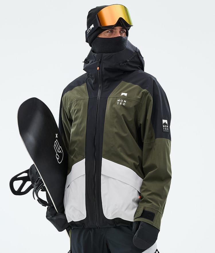 Morpheus Snowboard Jacket Men Black/Olive Green/Light Grey, Image 1 of 10