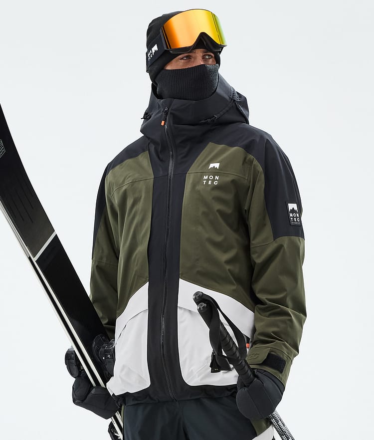Morpheus Ski Jacket Men Black/Olive Green/Light Grey, Image 1 of 10