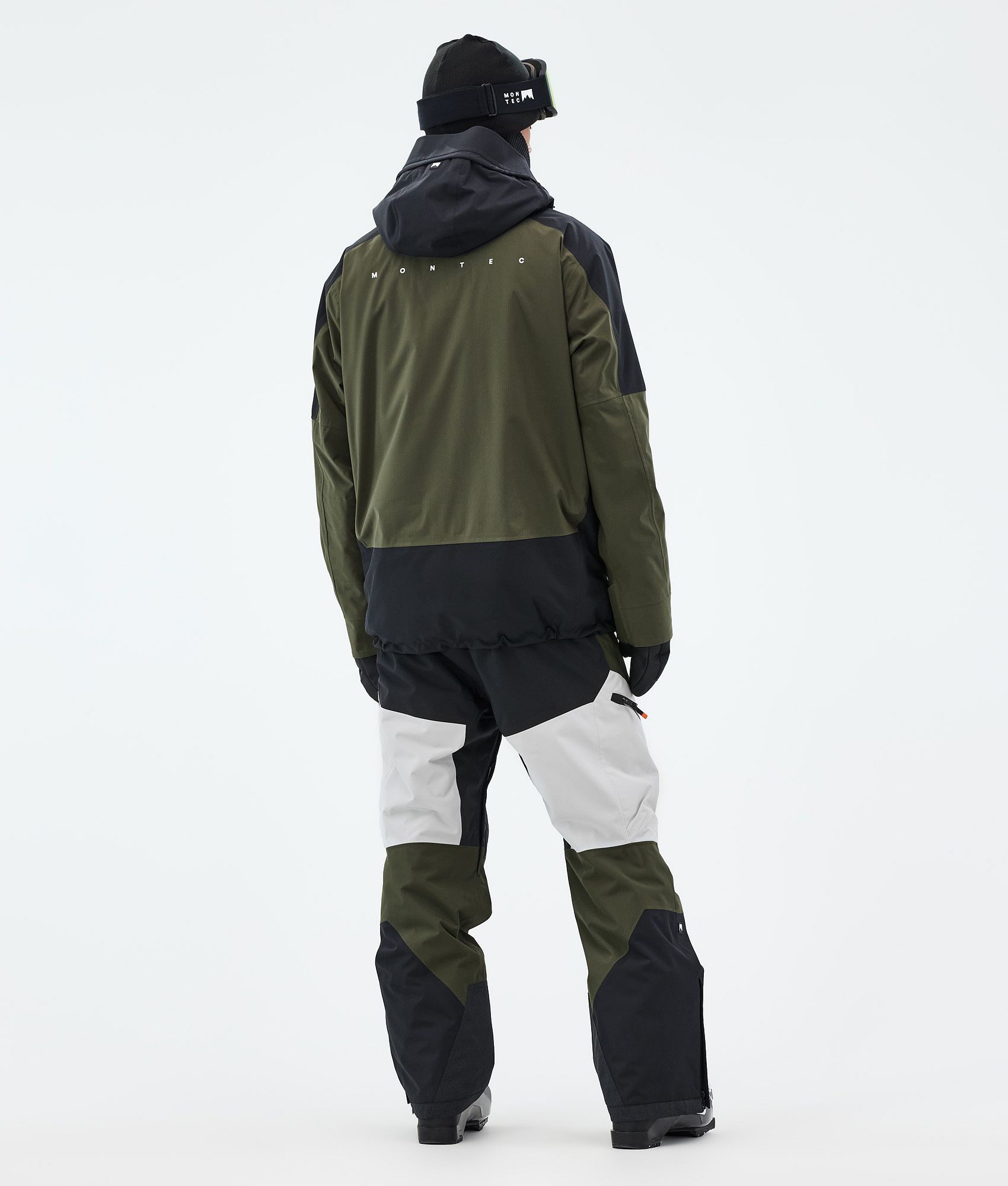 Montec Morpheus スキージャケット メンズ Black/Olive Green/Light