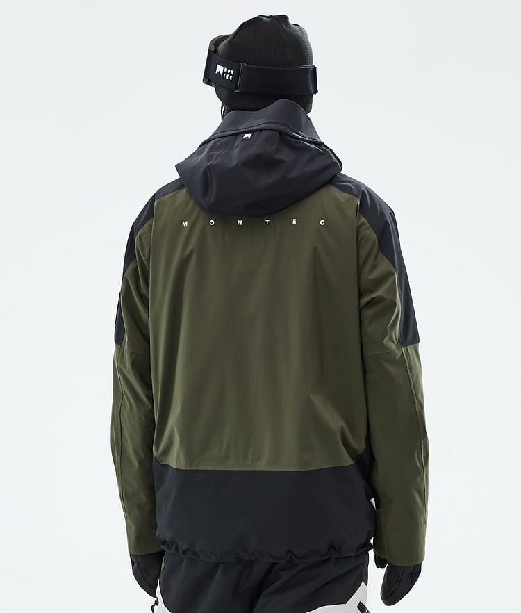 Morpheus Snowboard Jacket Men Black/Olive Green/Light Grey, Image 7 of 10