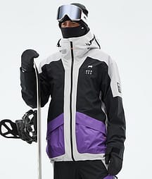 Montec Morpheus 25 Veste Snowboard Homme Light Grey/Black/Vivid Purple