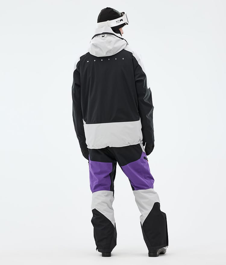 Morpheus Ski Jacket Men Light Grey/Black/Vivid Purple, Image 5 of 10