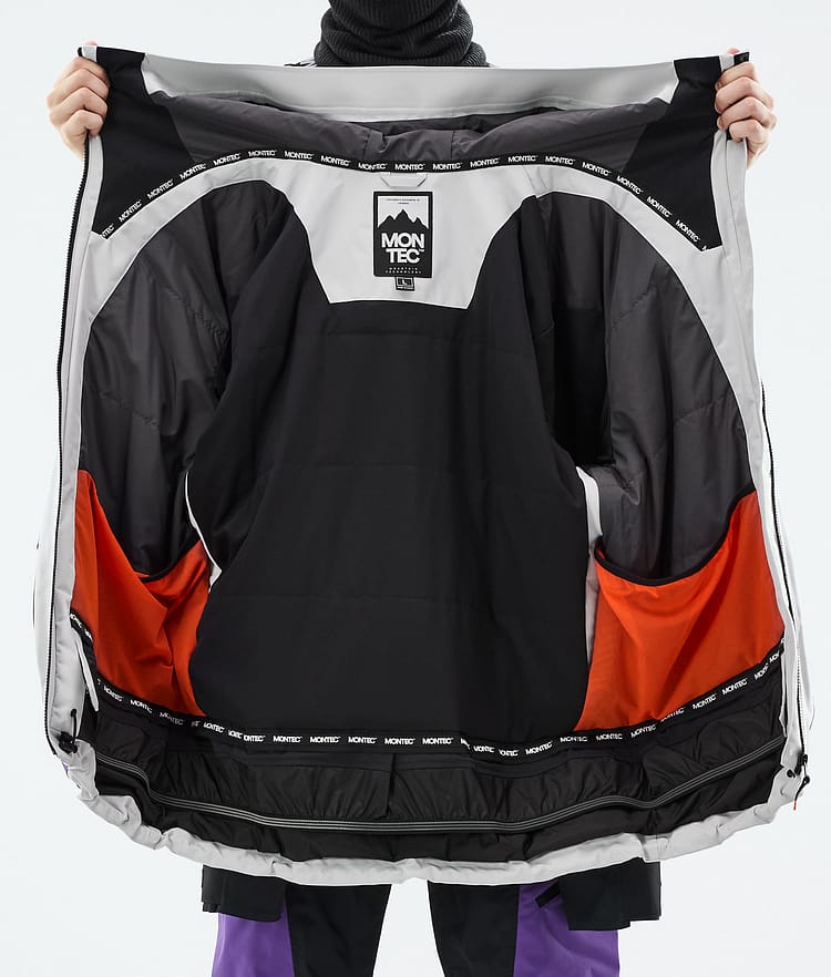 Morpheus Ski Jacket Men Light Grey/Black/Vivid Purple, Image 10 of 10