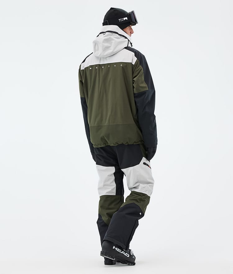 Oracle Ski Jacket Men Light Grey/Black/Olive Green, Image 5 of 10
