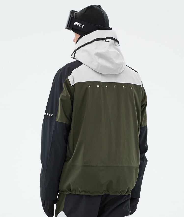 Oracle Ski Jacket Men Light Grey/Black/Olive Green, Image 7 of 10