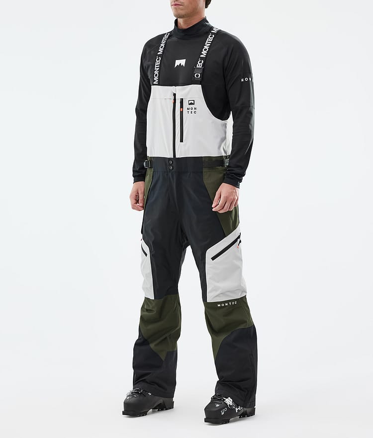 Dozer Ski Pants Men Light Grey/Black/Olive Green, Image 1 of 6