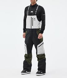 Montec Dozer 25 Pantaloni Snowboard Uomo Light Grey/Black/Olive Green