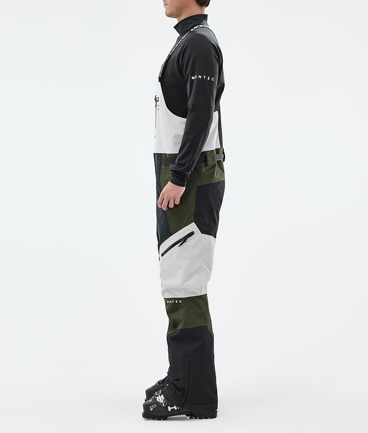 Dozer Ski Pants Men Light Grey/Black/Olive Green, Image 2 of 6
