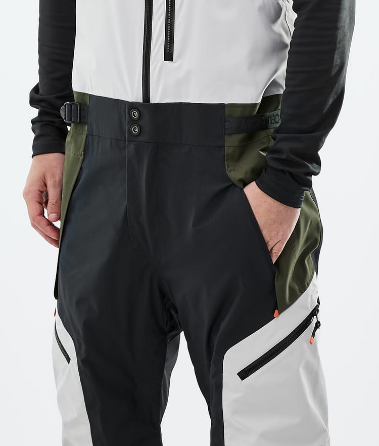 Dozer Ski Pants Men Light Grey/Black/Olive Green, Image 4 of 6